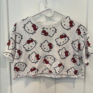 Hello Kitty White and Red Short Sleeve Tee